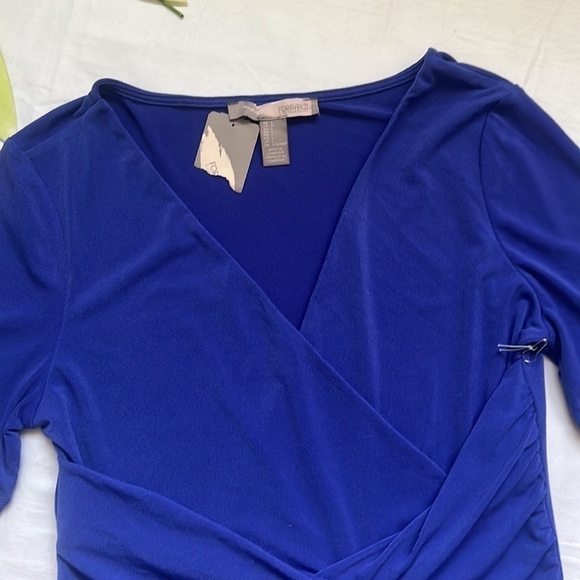 Nwt Forever 21 Faux Wrap Top - Picture 3 of 5